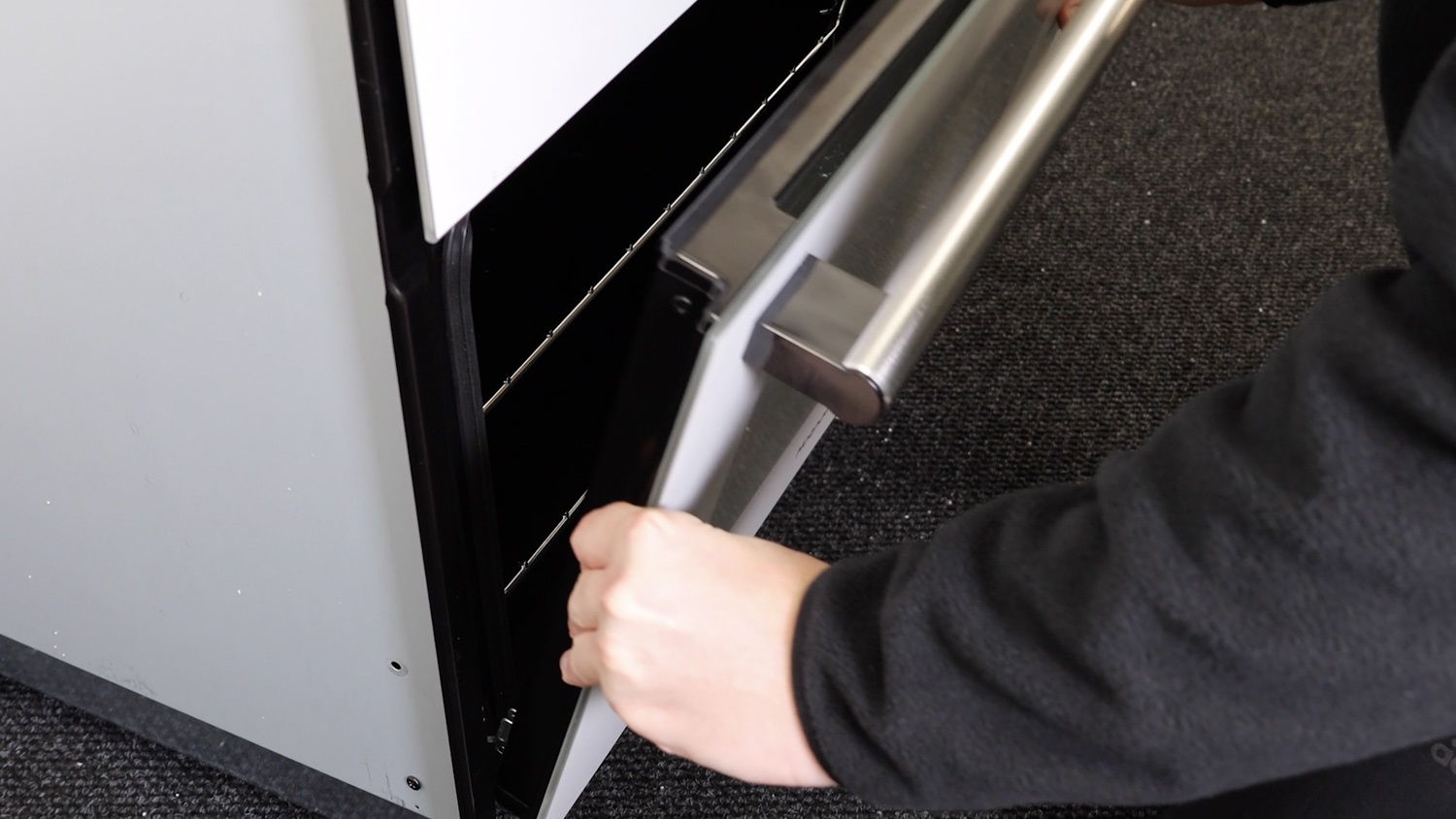 Re-attach oven door